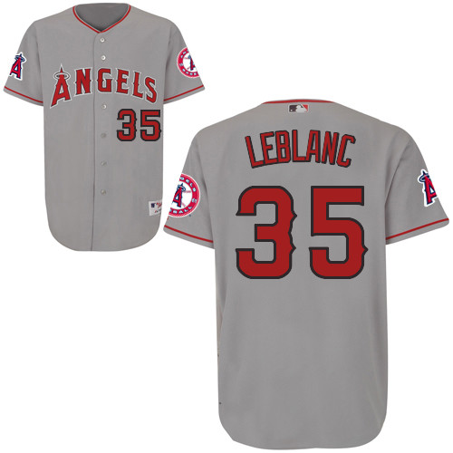 Wade LeBlanc #35 mlb Jersey-Los Angeles Angels of Anaheim Women's Authentic Road Gray Cool Base Baseball Jersey